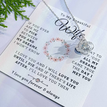 To My Beautiful Wife Necklace - Dreams Came True  (189.lk.029-1)