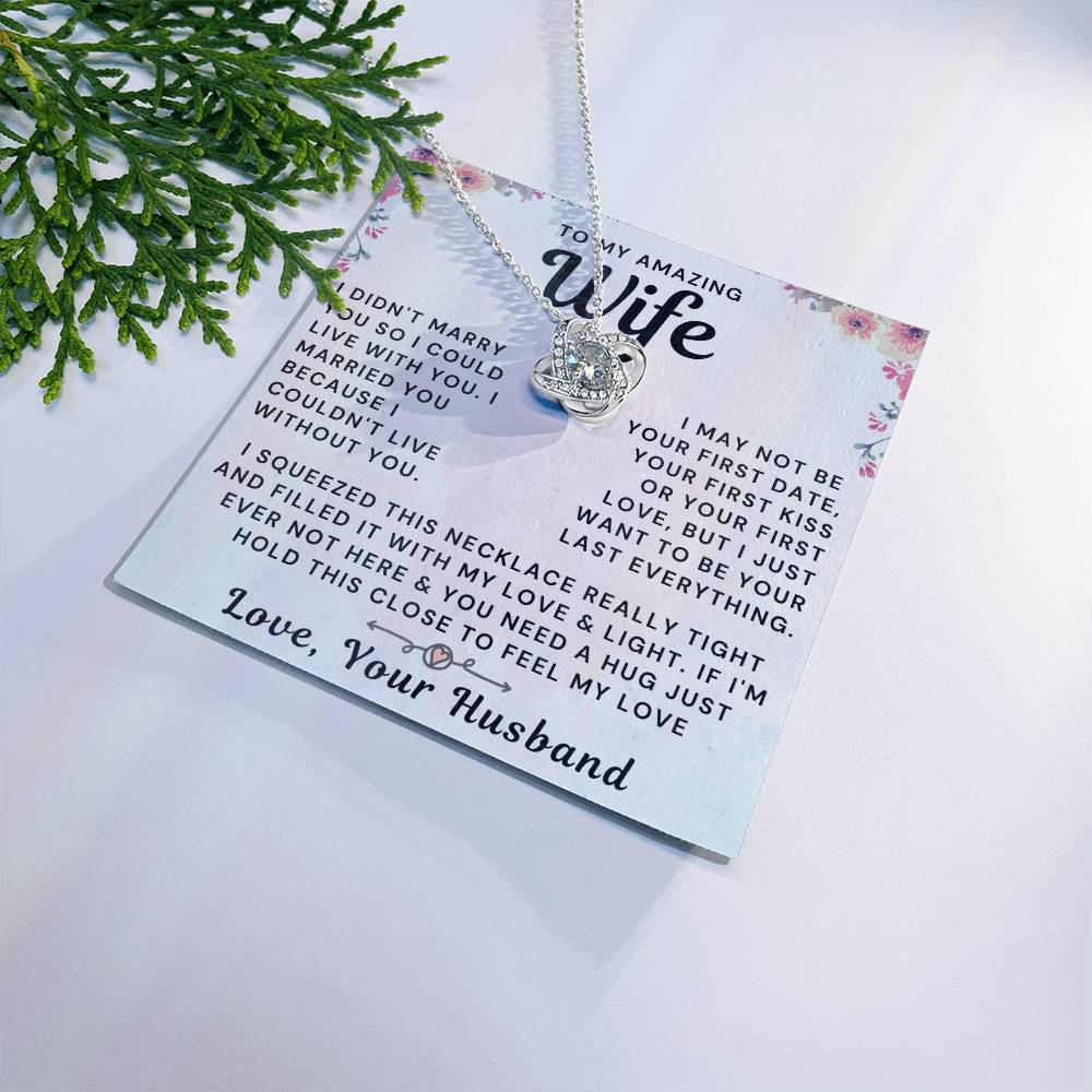 My Amazing Wife Necklace - I Couldn't Live Without You (189.al.006_2)