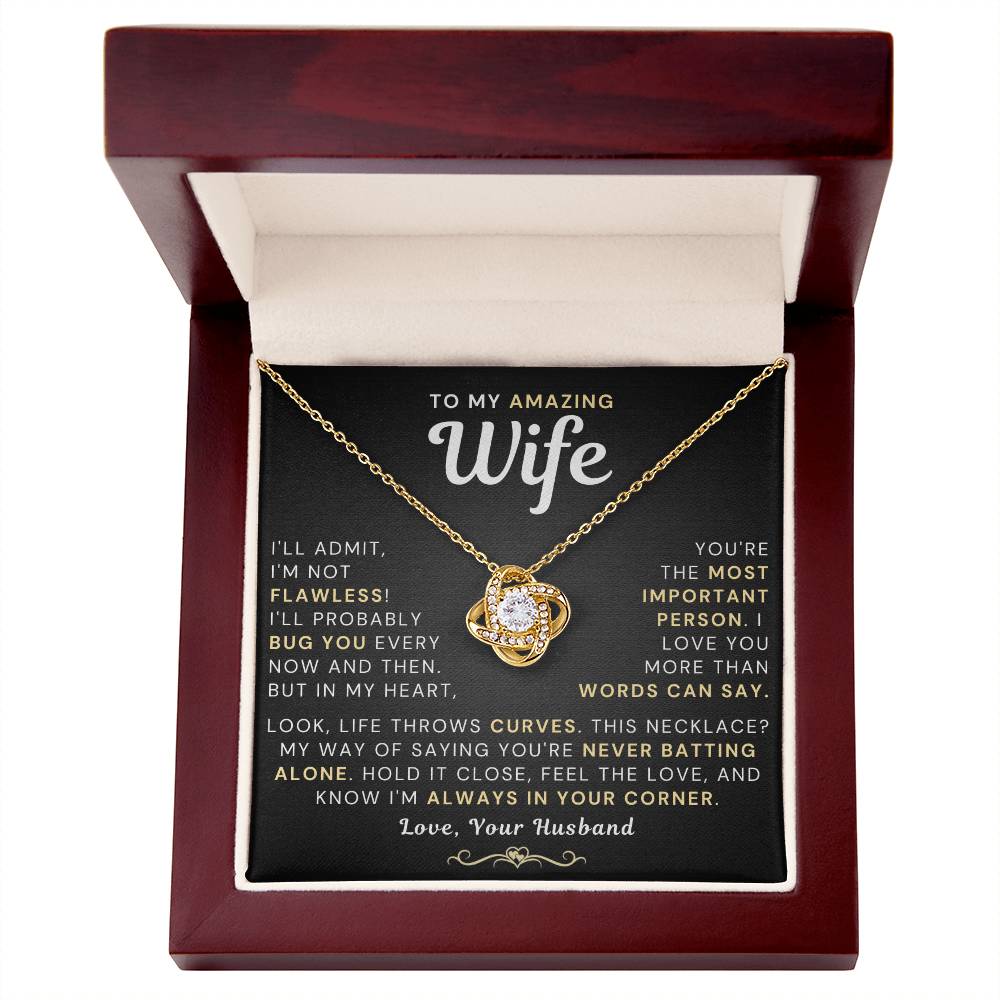 My Amazing Wife Necklace - I'm not Flawless! (189.lk.031)