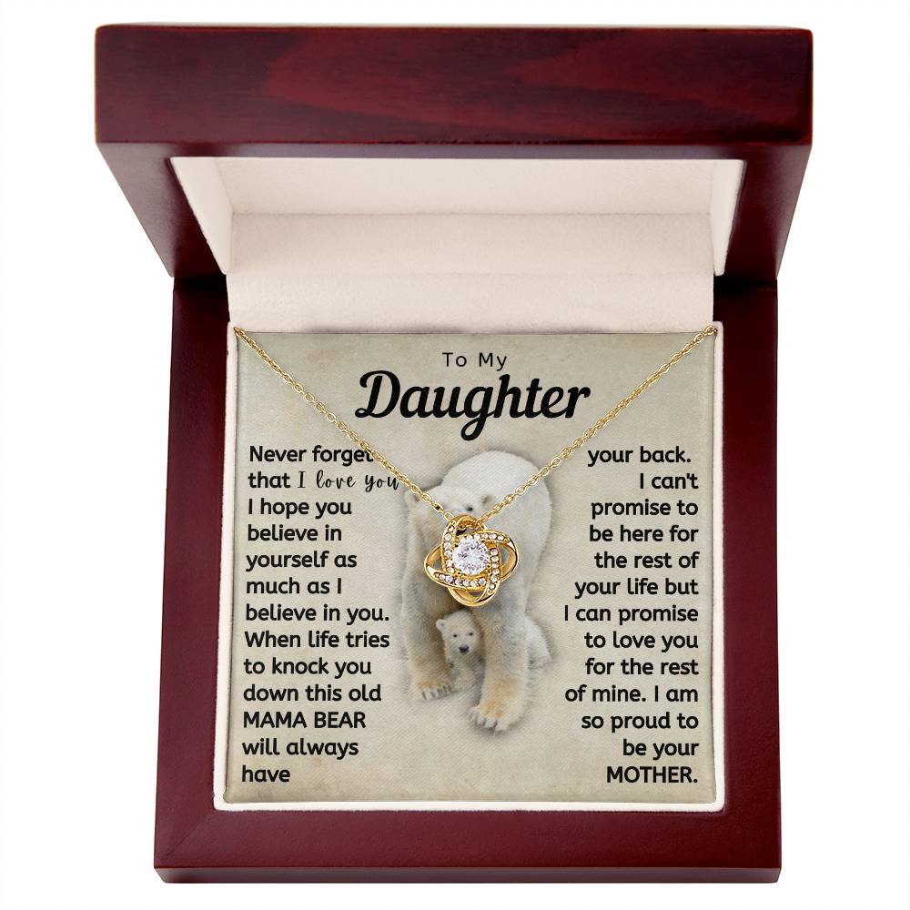 Daughter This Mama Bear Will Always Have Your Back Necklace (d.lk.003)