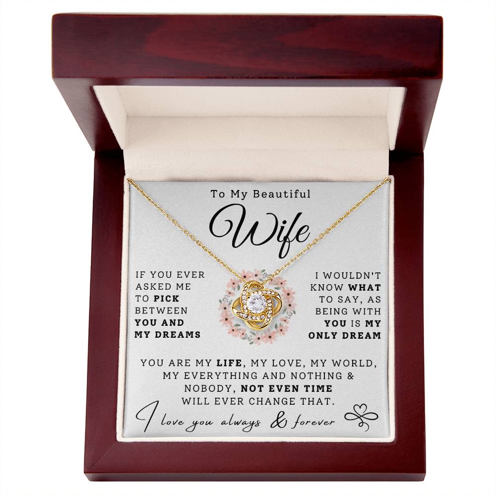 To My Beautiful Wife Necklace - My Only Dream (189.lk.029-8)