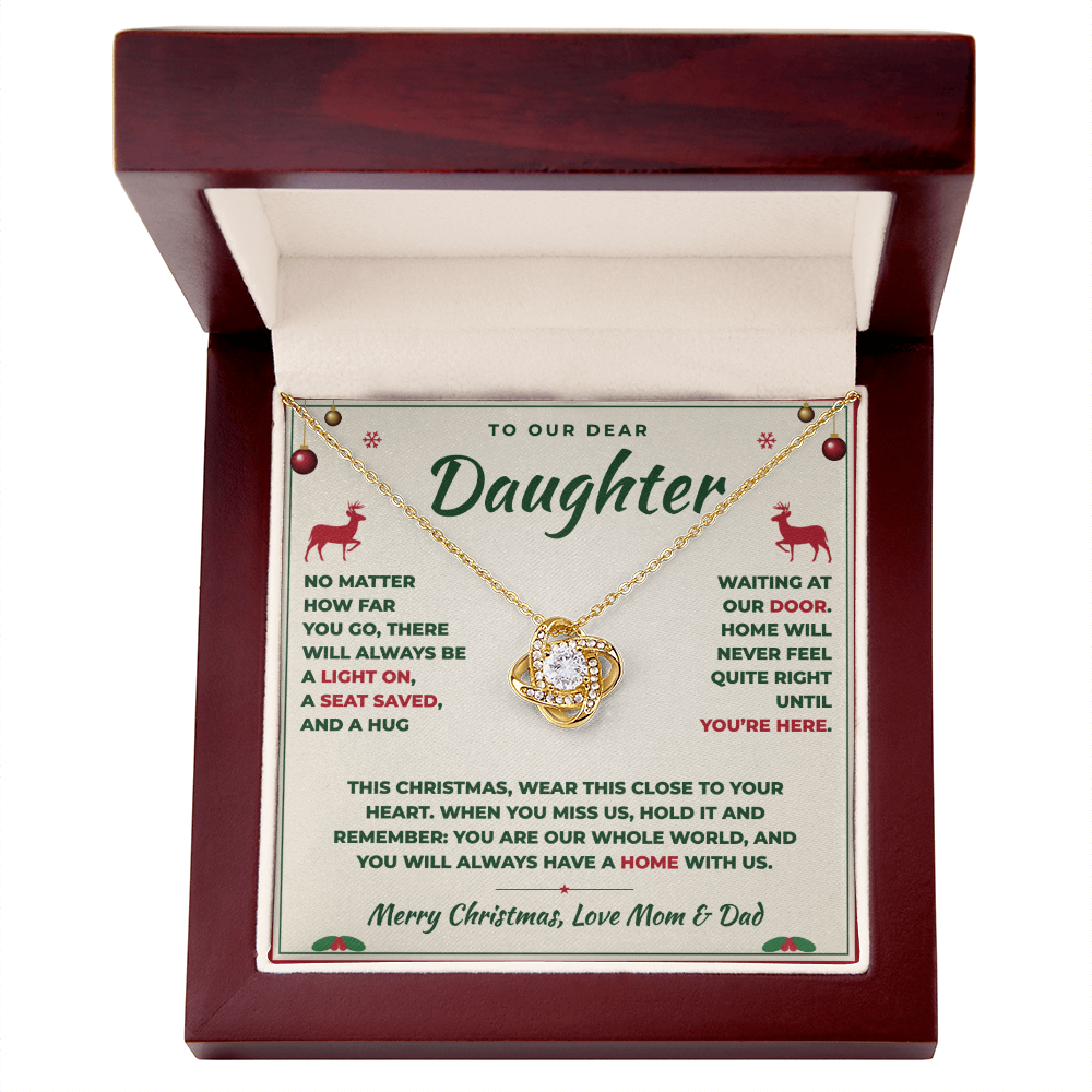 To Our Daughter Christmas Necklace From Mom & Dad – Always a Home With Us (md.home.1.lk)