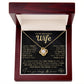 My Beautiful Wife Necklace - I Couldn't Live Without You (189.lk.006b.6.2)