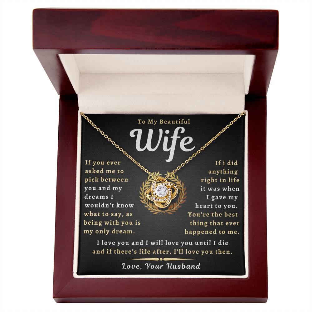 To My Beautiful Wife Necklace - Only Dream (189.lk.029-11)
