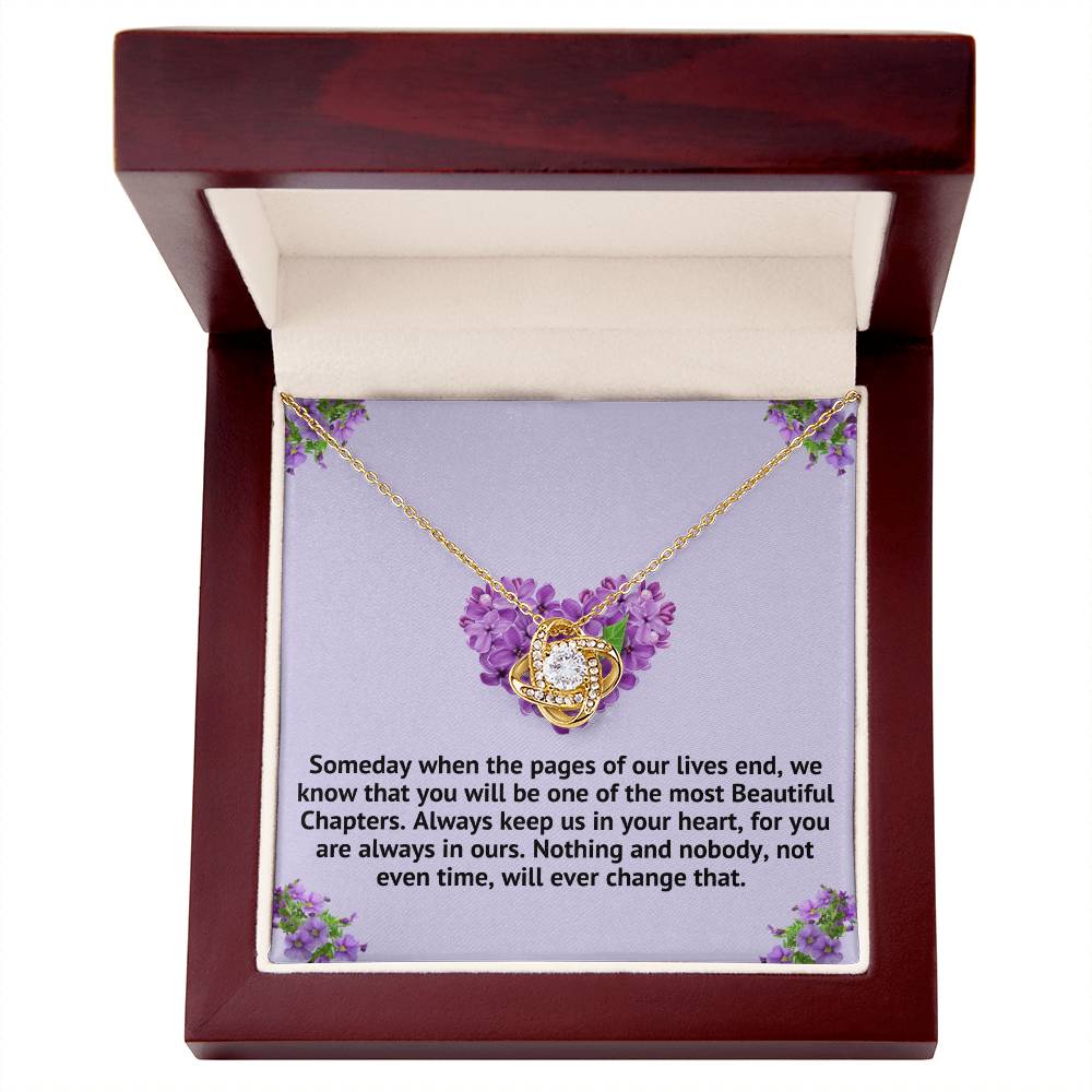 Our Beautiful Granddaughter Beautiful Chapters  Necklace -(162.lk.320p) Personalize ⬇️