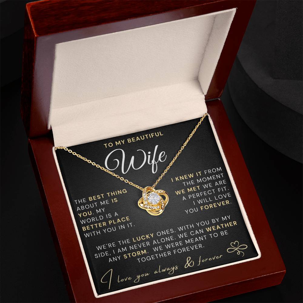 Beautiful Wife Necklace - Best thing about me is you (189.lk.037)