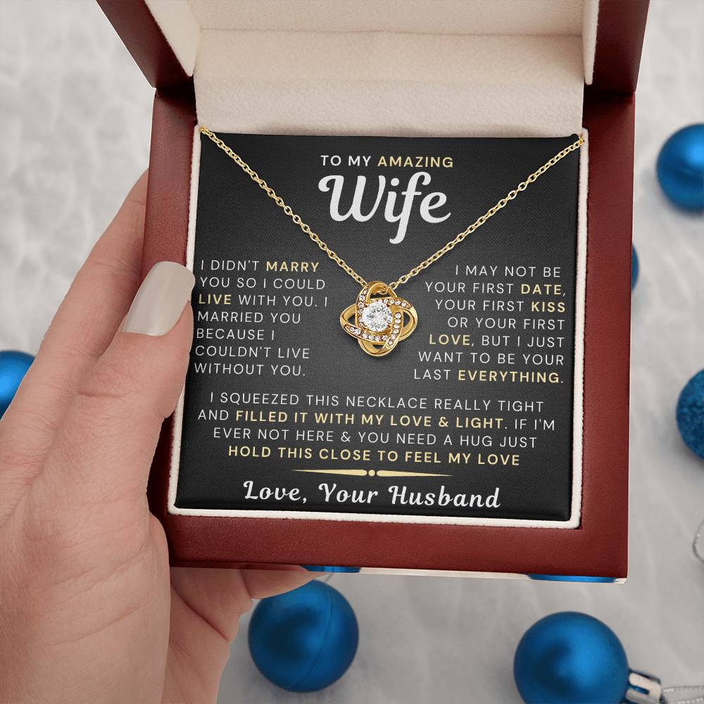 My Amazing Wife Necklace - I Couldn't Live Without You (189.lk.006)