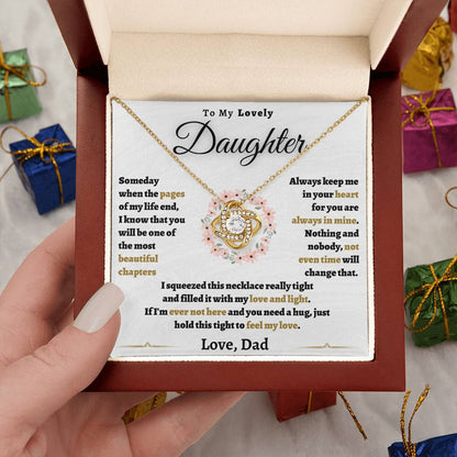 Dad to Daughter Necklace pages (dd.007.lk)