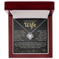 My Beautiful Wife Necklace - I Couldn't Live Without You (189.lk.006b.6)