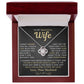 My Beautiful Wife Necklace - I Couldn't Live Without You (189.lk.006b.3) EXPEDITED SHIPPING AVAILABLE AT CHECKOUT