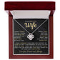 My Beautiful Wife Necklace - I Couldn't Live Without You (189.lk.006b.6.1)