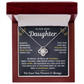 To Our Daughter Necklace From Mom & Dad – Our Love Will Follow You