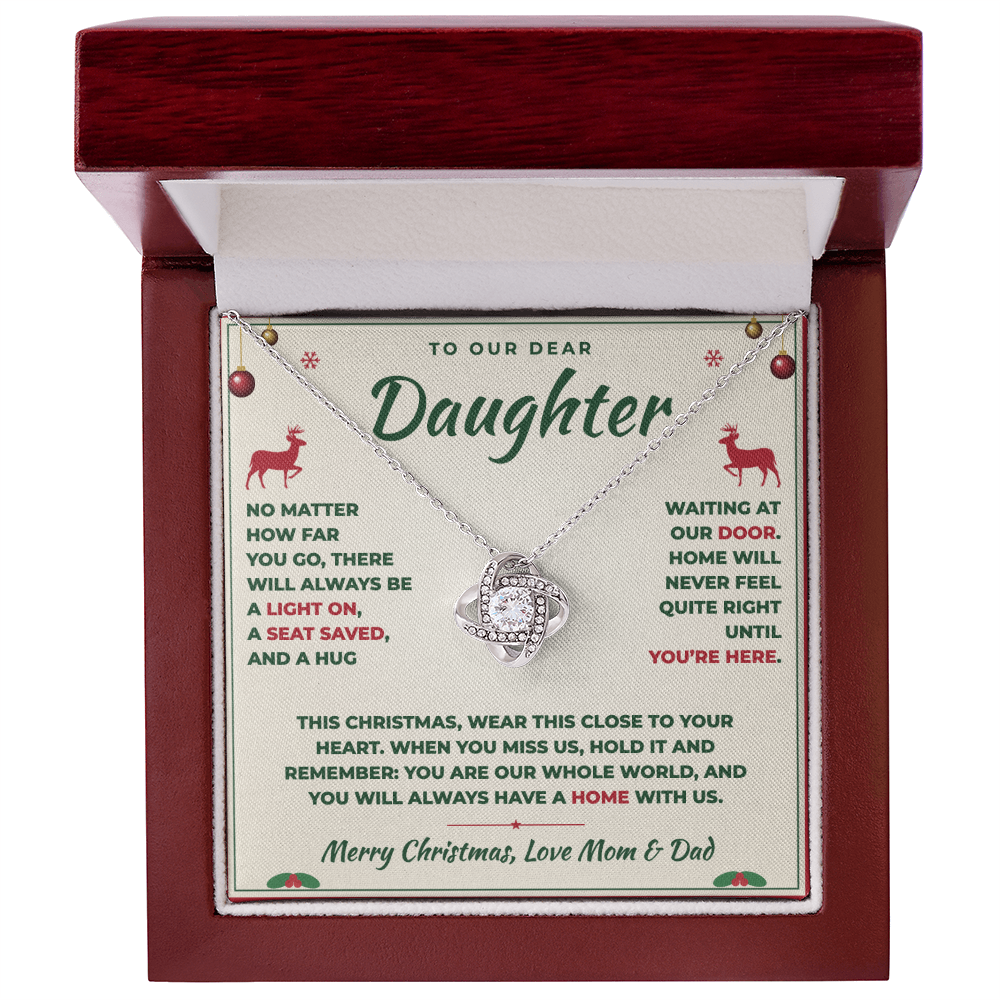 To Our Daughter Christmas Necklace From Mom & Dad – Always a Home With Us (md.home.1.lk)