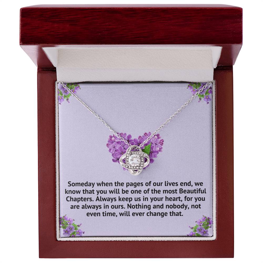 Our Beautiful Granddaughter Beautiful Chapters  Necklace -(162.lk.320p) Personalize ⬇️