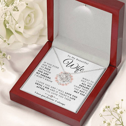 To My Beautiful Wife Necklace - Dreams Came True  (189.lk.029-1)