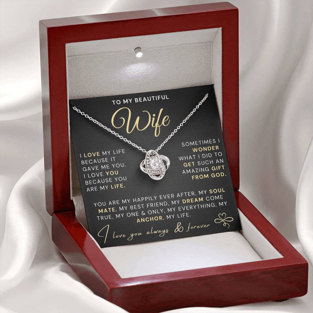 Beautiful Wife Necklace - Love of my life (189.lk.035)