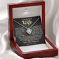 My Beautiful Wife Necklace - I Couldn't Live Without You (189.lk.006b.5.1)