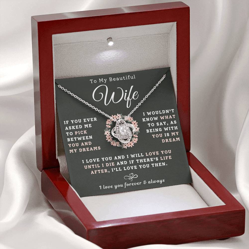 To My Beautiful Wife Necklace - My Dream (189.lk.029-5)