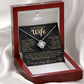 My Beautiful Wife Necklace - I Couldn't Live Without You (189.lk.006b.6.2)