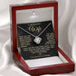 To My Beautiful Wife Necklace - Fit Perfectly In My Heart (189.lk.027)