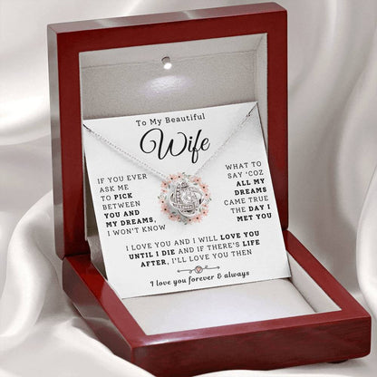 To My Beautiful Wife Necklace - Dreams Came True  (189.lk.029-1)