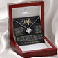 My Beautiful Wife Necklace - I Couldn't Live Without You (189.lk.006b.6.1)