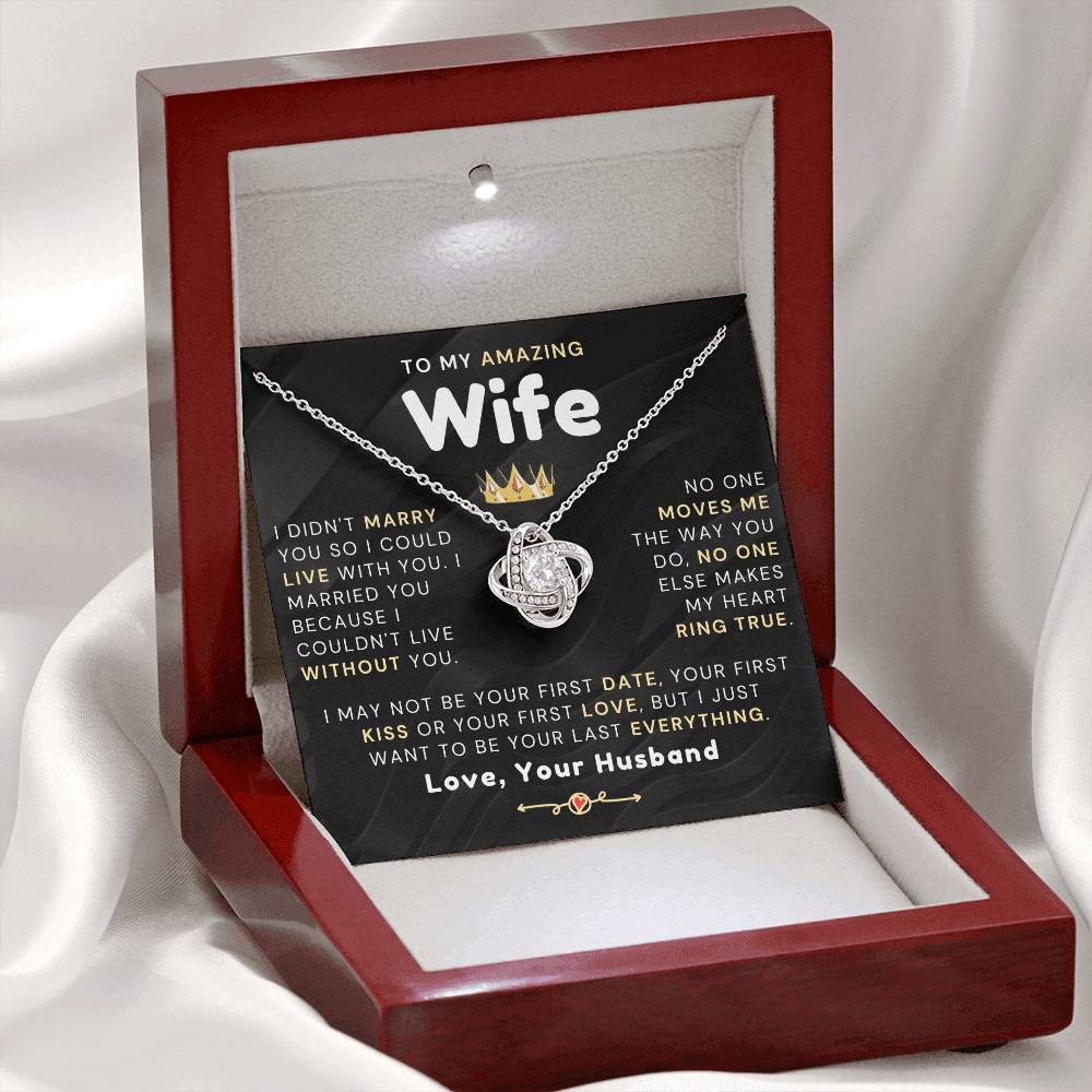 My Amazing Wife Necklace - I Couldn't Live Without You (189.al.006_4)