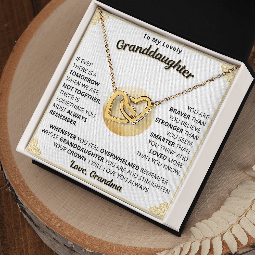 Lovely Granddaughter Necklace - Straighten Your Crown (mgd.103.ih)