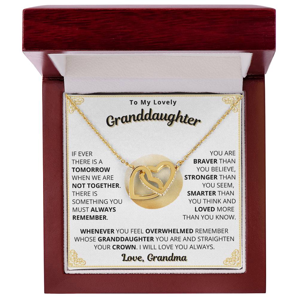 Lovely Granddaughter Necklace - Straighten Your Crown (mgd.103.ih)