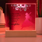 Daughter Every Step You Take Acrylic Square Plaque (d.1.acq)