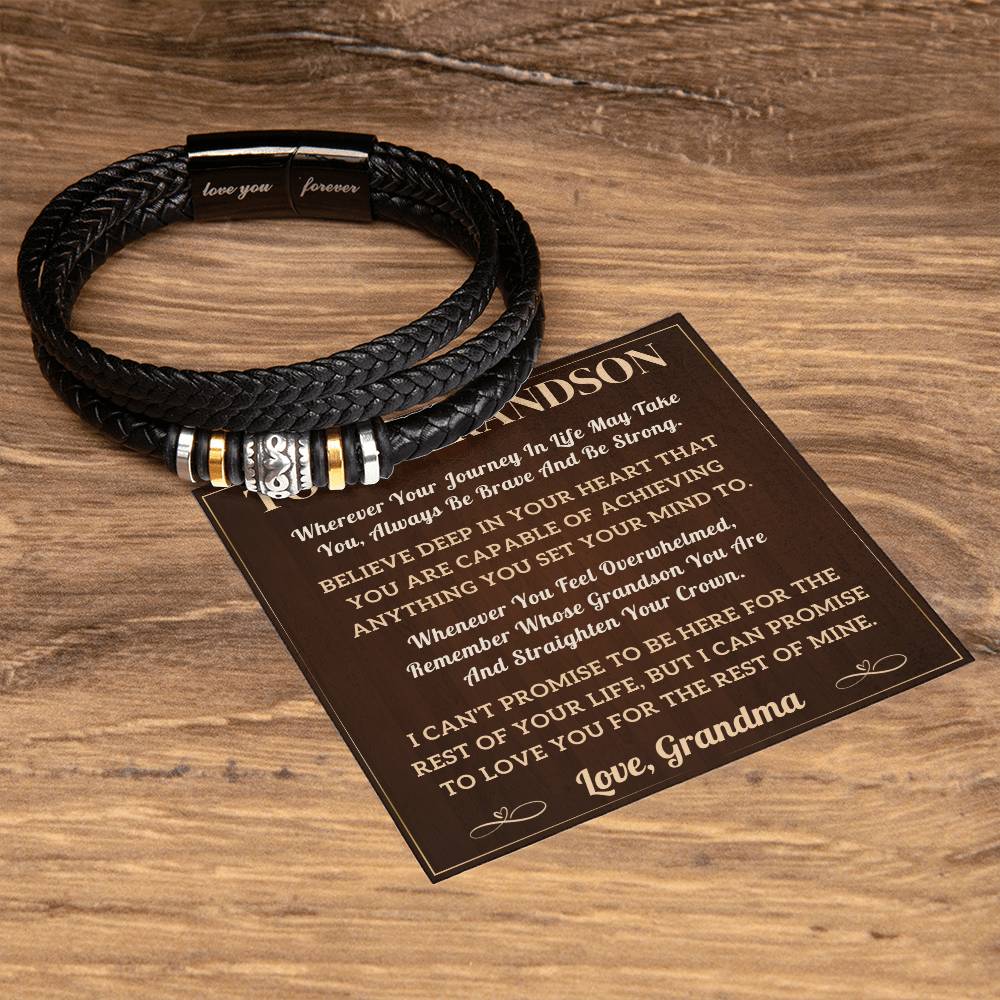 To My Grandson Bracelet - journey (128.lb.004)