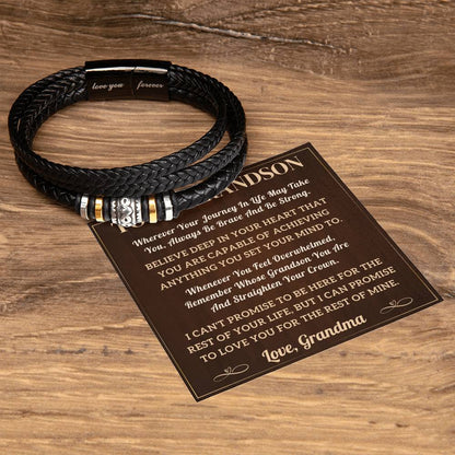 To My Grandson Bracelet - journey (128.lb.004)