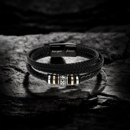 Grandson Leather Bracelet - Believe (128.lb.006)