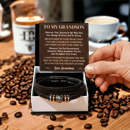 To My Grandson Bracelet - journey (128.lb.004)