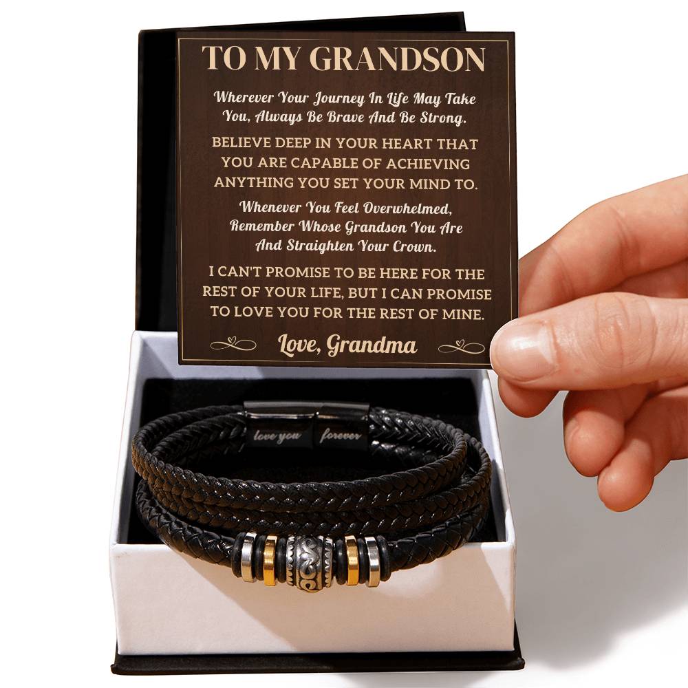 To My Grandson Bracelet - journey (128.lb.004)
