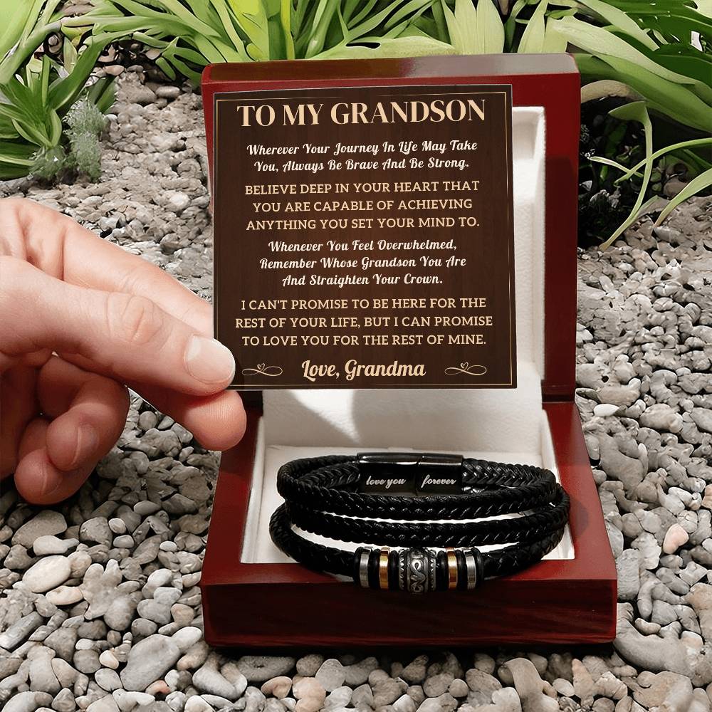 To My Grandson Bracelet - journey (128.lb.004)
