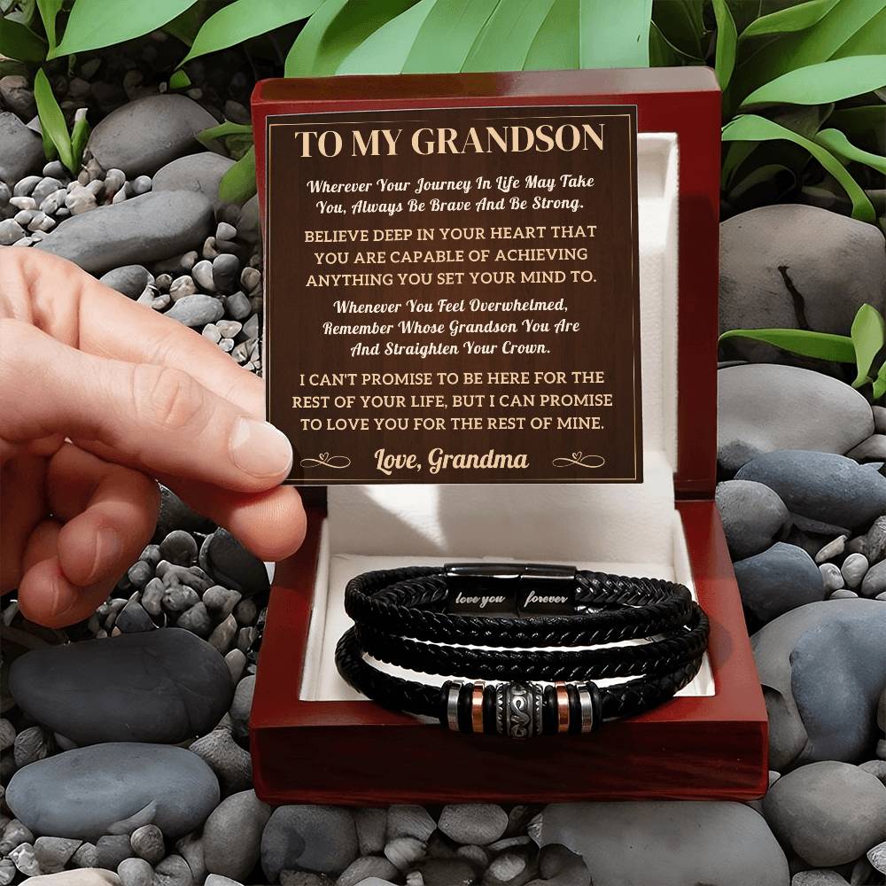 To My Grandson Bracelet - journey (128.lb.004)