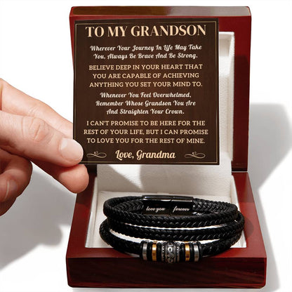 To My Grandson Bracelet - journey (128.lb.004)