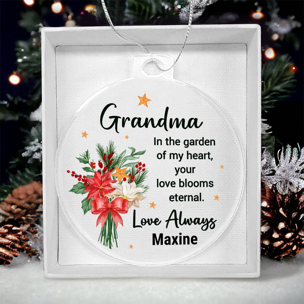 To My Grandma Ornament - Personalize Your Name ⬇️