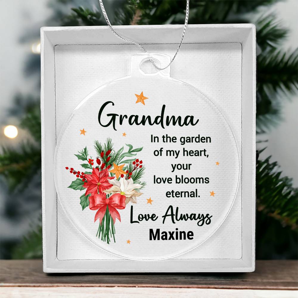 To My Grandma Ornament - Personalize Your Name ⬇️
