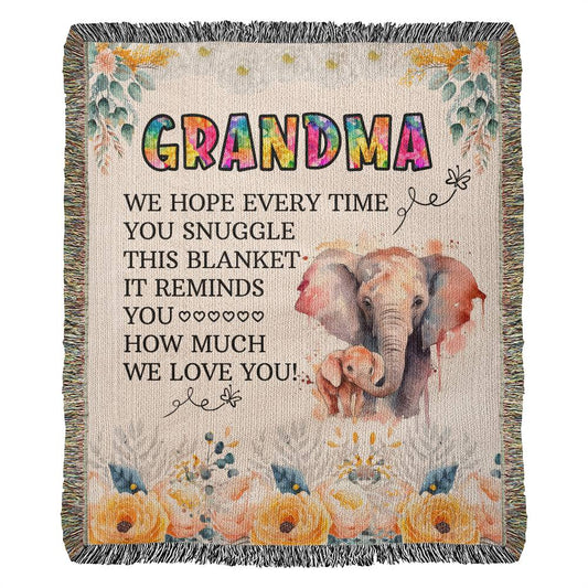 To Grandma, We Hope - Heirloom Woven Blanket