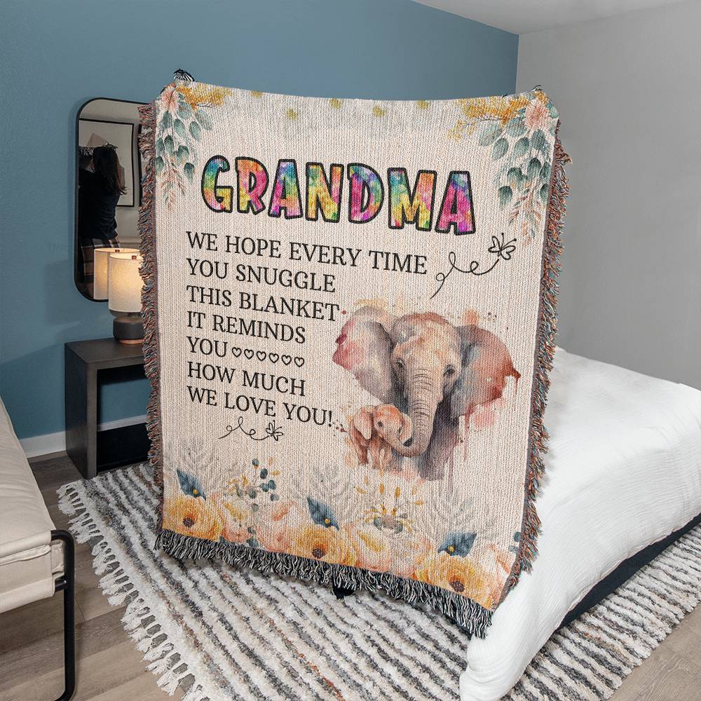 To Grandma, We Hope - Heirloom Woven Blanket