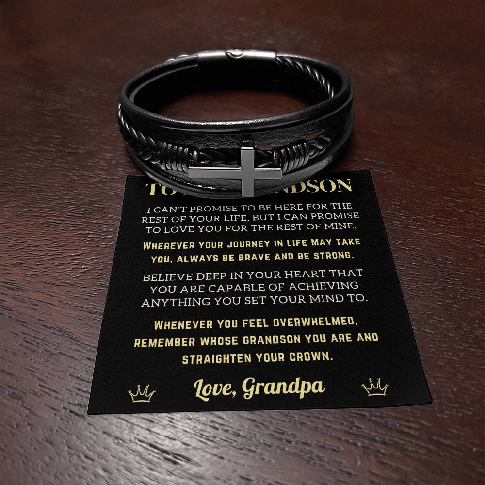 Grandson Cross Bracelet - Believe (128.cb.006)