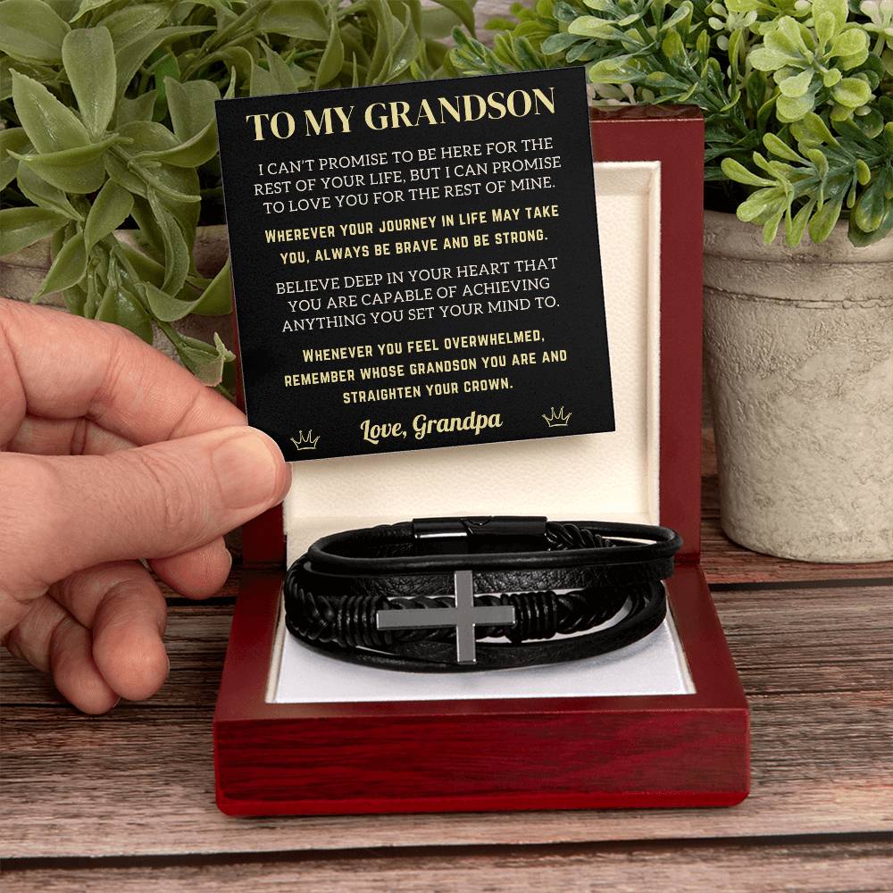 Grandson Cross Bracelet - Believe (128.cb.006)
