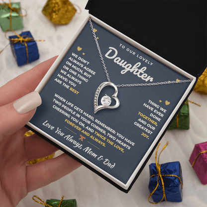 To Our Daughter Necklace From Mom & Dad – The Best Thing We Ever Did Together