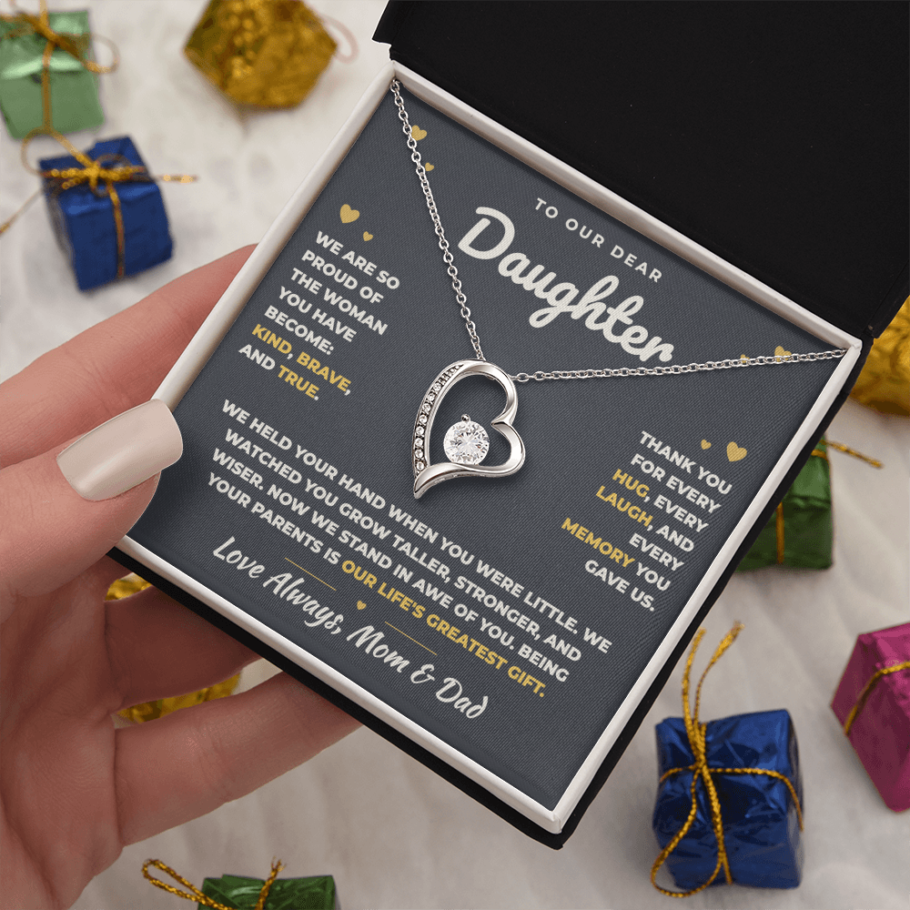 To Our Daughter Necklace From Mom & Dad – Our Life's Greatest Gift (md.proud.1.fl)