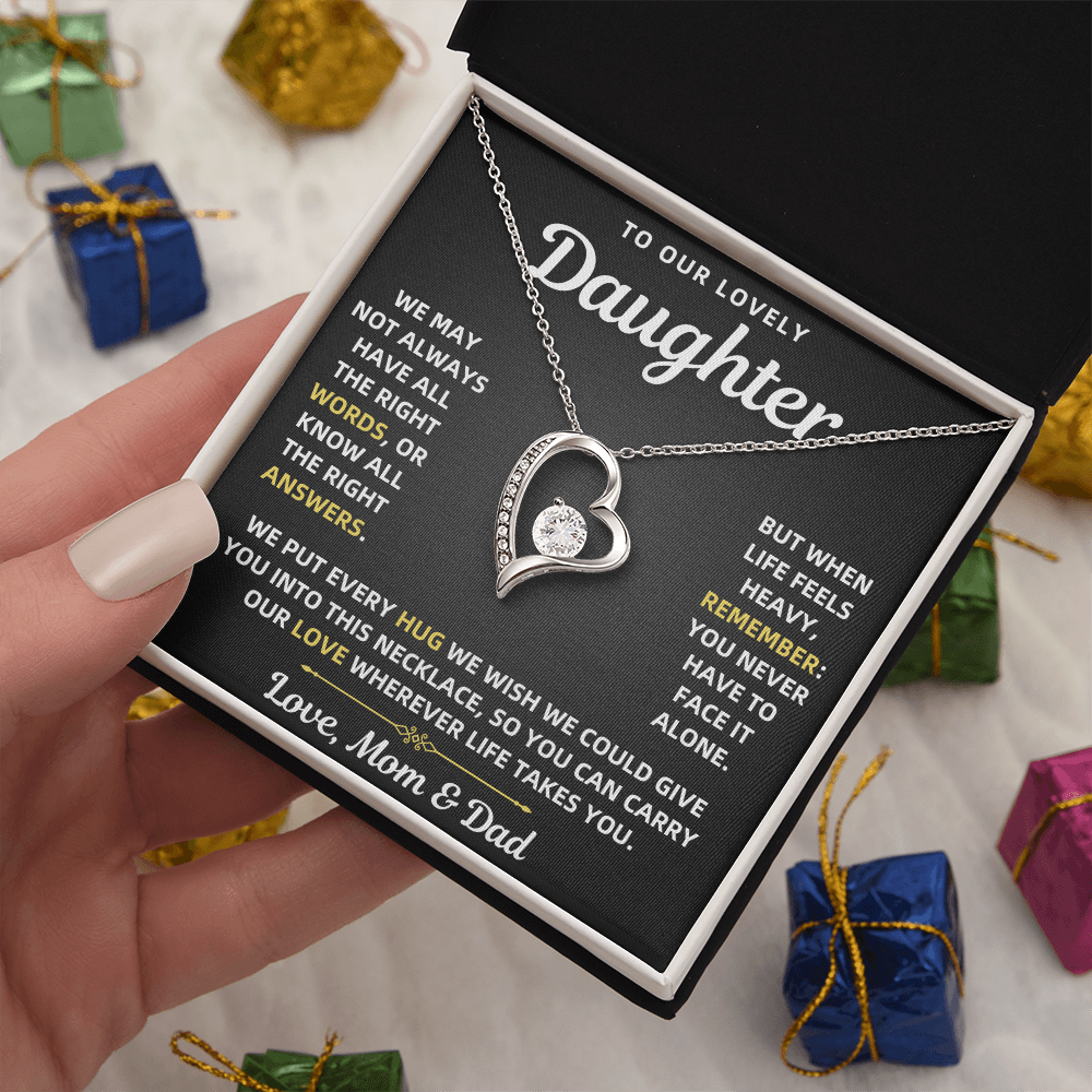 To Our Daughter Necklace From Mom & Dad – Forever Love Gift