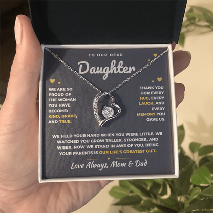 To Our Daughter Necklace From Mom & Dad – Our Life's Greatest Gift