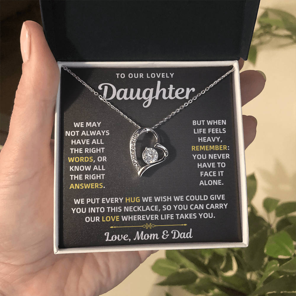To Our Daughter Necklace From Mom & Dad – Forever Love Gift