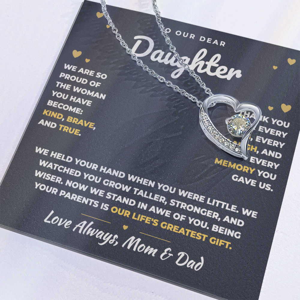 To Our Daughter Necklace From Mom & Dad – Our Life's Greatest Gift (md.proud.1.fl)